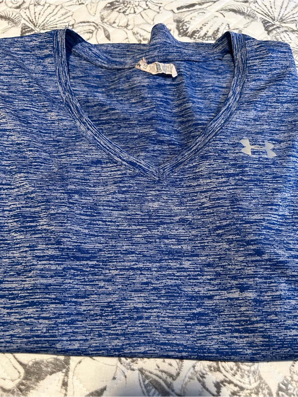 Under Armour Blue and Charcoal Heather Graphic Tee Set - Picture 4 of 4